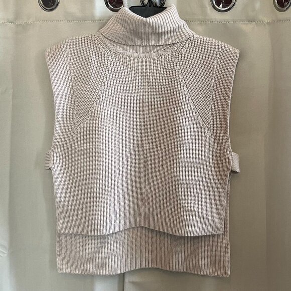 MArant Etoile Megan Pullover Sweater Vest Size 36 US 6 Ecru Merino Wool 16843